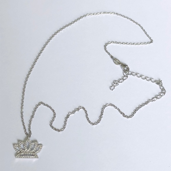 925 sterling silver necklace lotus flower crown cz